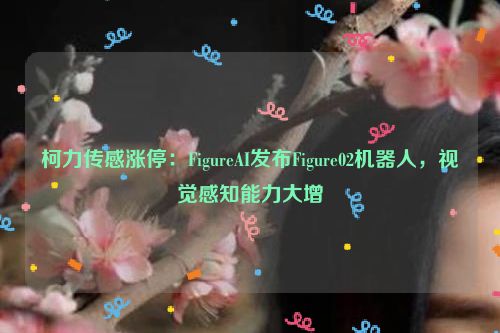 柯力传感涨停：FigureAI发布Figure02机器人，视觉感知能力大增