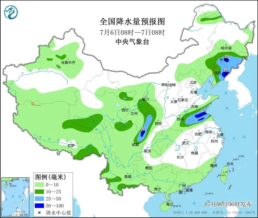 未来三天国内天气预报（7月6日） 第5张