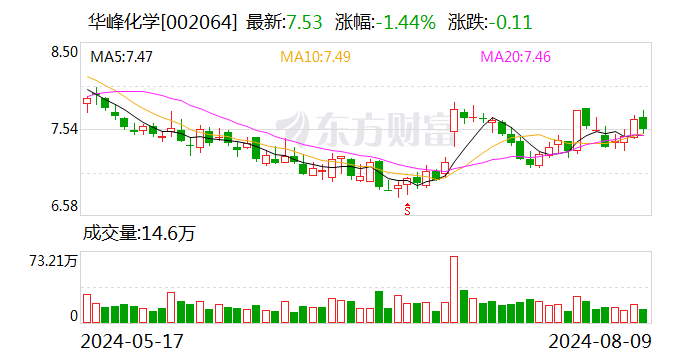 华峰化学：8月8日召开董事会会议 第1张