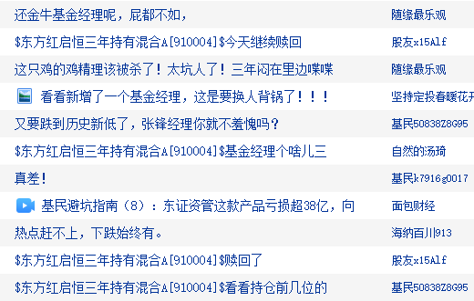 东方红启恒三年持有本轮行情以来涨8.24%，跑输业绩基准12%！累计给基民亏45亿元，收取管理费5亿元 第4张