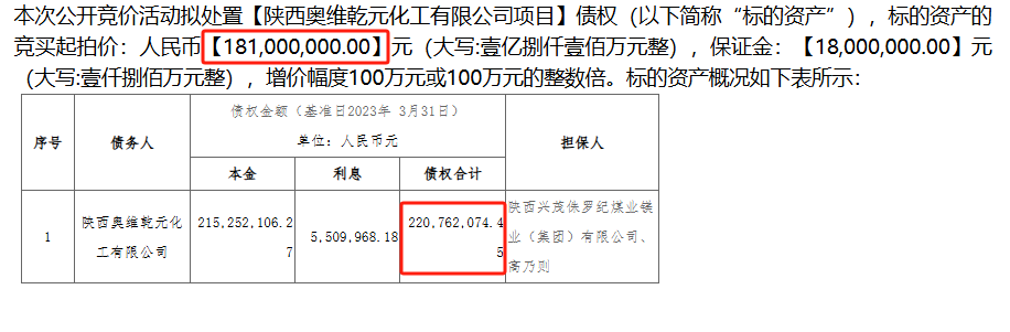 4.46亿元起拍！这个省“前首富”之子所持一煤矿股权将被拍卖 第4张